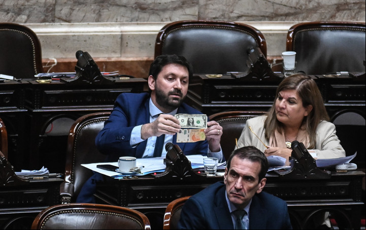 Pablo Juliano en Diputados. Foto Federico López Claro.