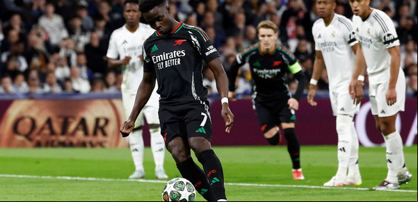 Bukayo Saka, agridulce en el Bernabéu: del penal errado a otra 'picota' ante el Real Madrid para hacer historia con el Arsenal en la Champions League