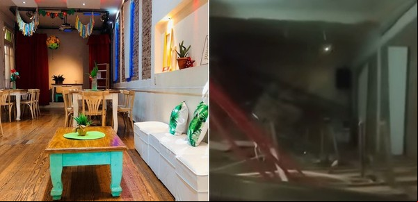 Pánico en un salón de fiestas en Caballito: se cayó el techo mientras festejaban el cumpleaños de un nene
