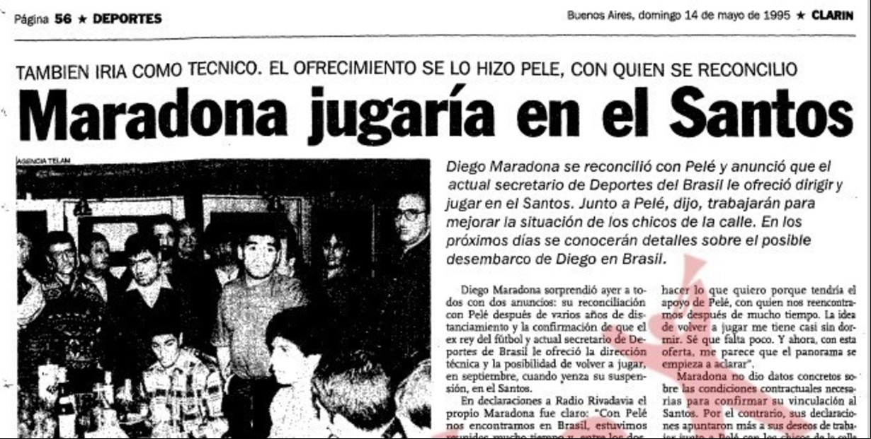 La edición de Clarín del 14 de mayo.
