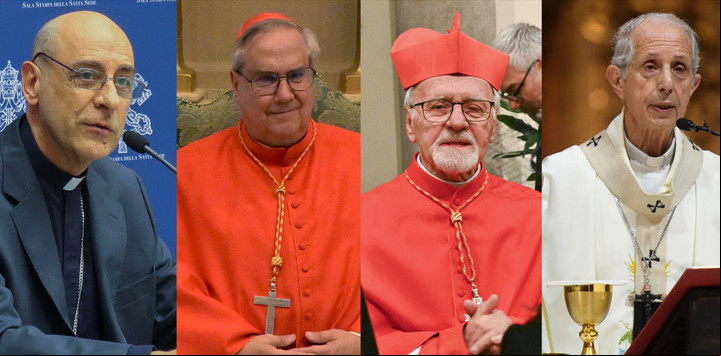 Víctor Manuel Tucho Fernández. Ángel Sixto Rossi, Vicente Bokalic y Mario Poli.