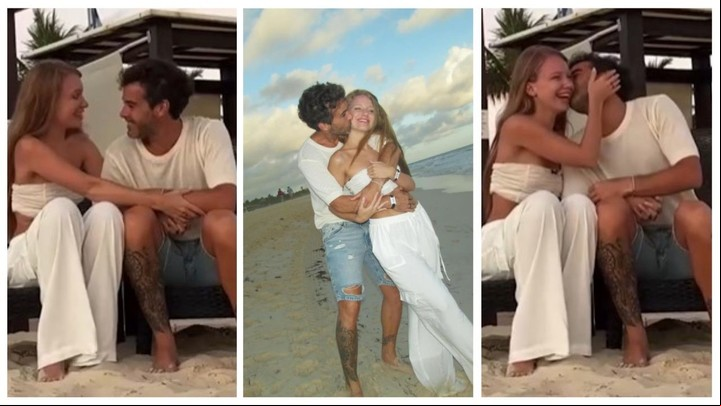 Rocío Pardo con Nicolás Cabré en Punta Cana, Republica Dominicana. | Fotos: Instagram