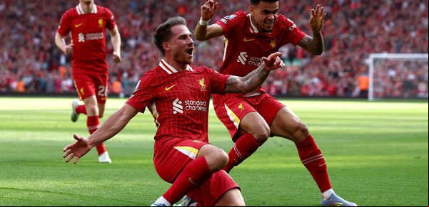 Golazo de Alexis Mac Allister en la fiesta del Liverpool: goleó a Tottenham y es campeón de la Premier League