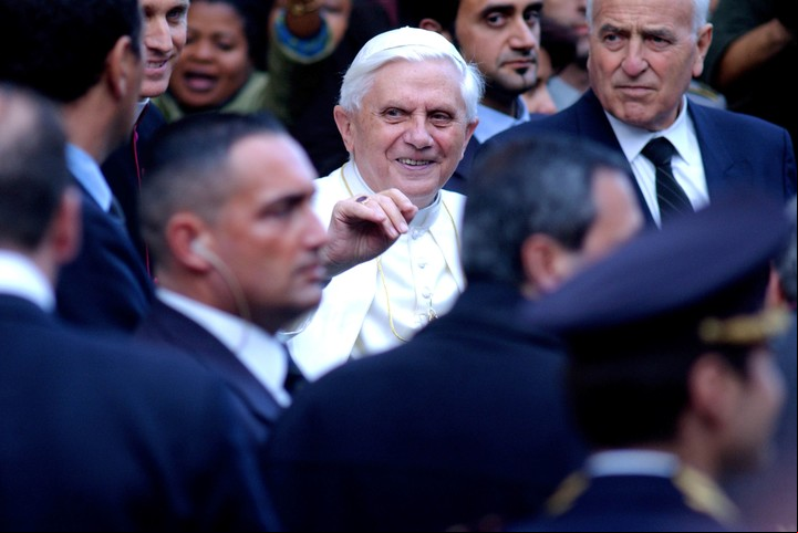 El Papa Benedicto, en 2005, entró en el cónclave con impulso después de dar una fuerte homilía por el Papa Juan Pablo II. Foto James Hill para The New York Times