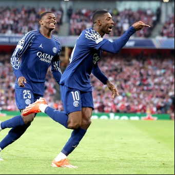 PSG sacó ventaja ante Arsenal en la semifinal de la Champions League: le ganó en Londres, pero hay preocupación por su goleador Dembelé