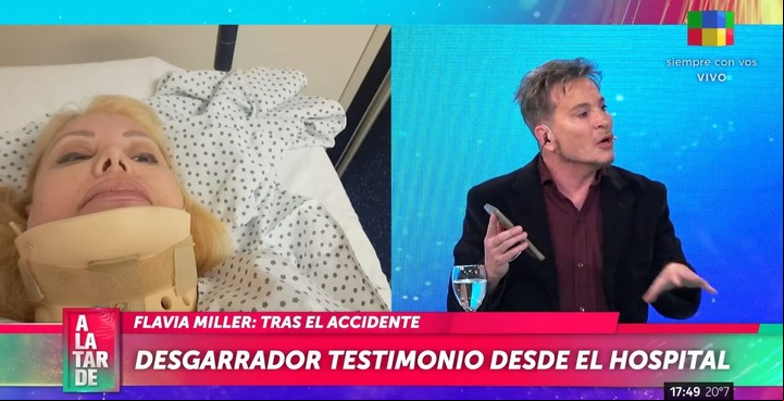 Flavia Miller habló sobre su impactante accidente automovilístico. | Foto: América TV
