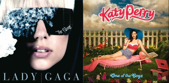 2008: el nacimiento de dos de las figuras más icónicas del pop femenino del siglo XXI. Foto: Spotify Lady Gaga y Katy Perry