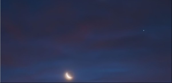 La foto NASA del día: en el cielo se reunieron la Luna, Saturno y Venus