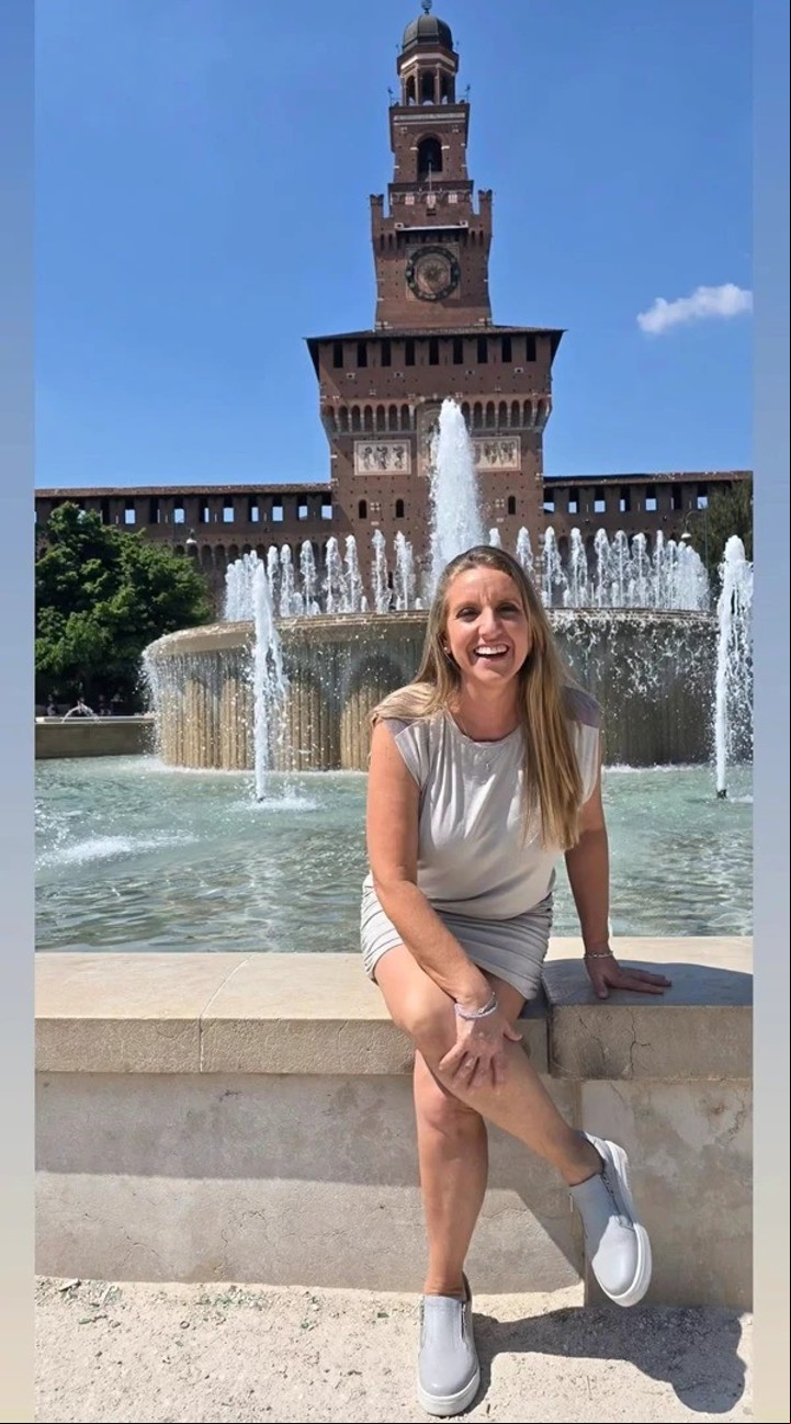 Paula Bernini en Milán. Fotos: Instagram.