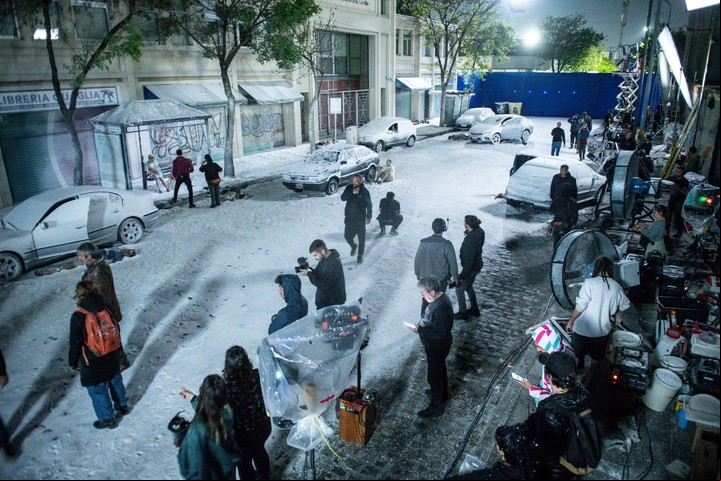 Uno de los principales pilares de "El Eternauta" es el mega despliegue de producción: ciudad tomada. Foto Netflix