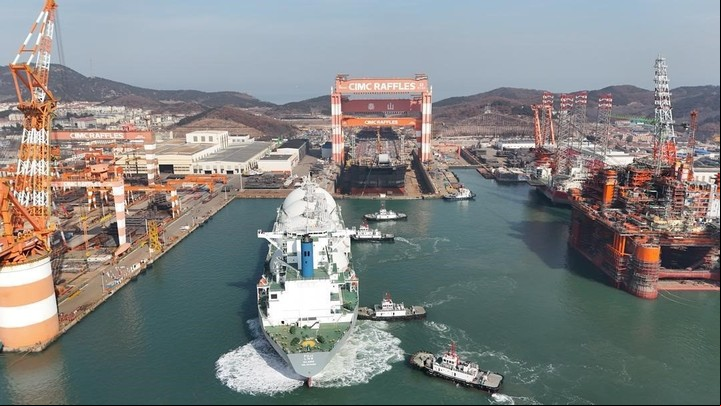 El barco MK II llegará a la Argentina en 2028 y será el segundo que se instale en Río Negro. Foto: Southern Energy.