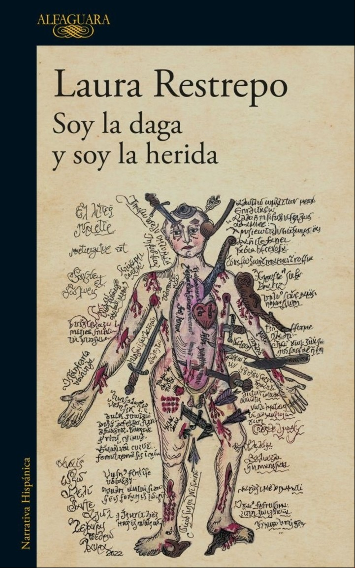 La escritora colombiana Laura Restrepo presentó días atrás en Bogotá su última novela, Soy la daga y soy la herida, editada por Alfaguara. Foto: EFE / Carlos Ortega.