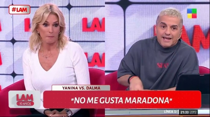 Yanina Latorre explotó contra Ángel De Brito. Foto: Captura TV