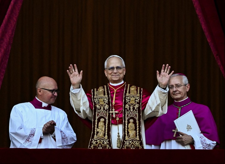 El recién electo papa Leon XIV.