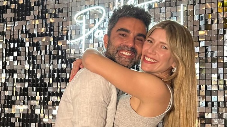 Laurita Fernández y Claudio "Peluca" Brusca. Instagram. Archivo.