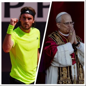 Stefano Tsitsipas se enteró que León XIV es un apasionado del tenis y contó que le gustaría pelotear un rato con el nuevo Papa
