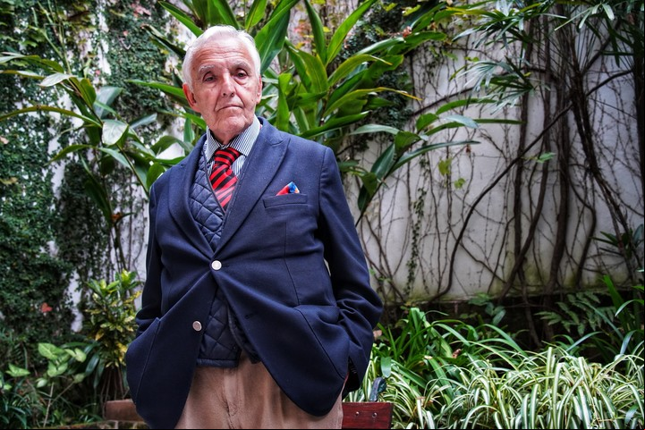Rosendo Fraga, en la entrevista con Clarín. Foto: Ariel Grinberg.