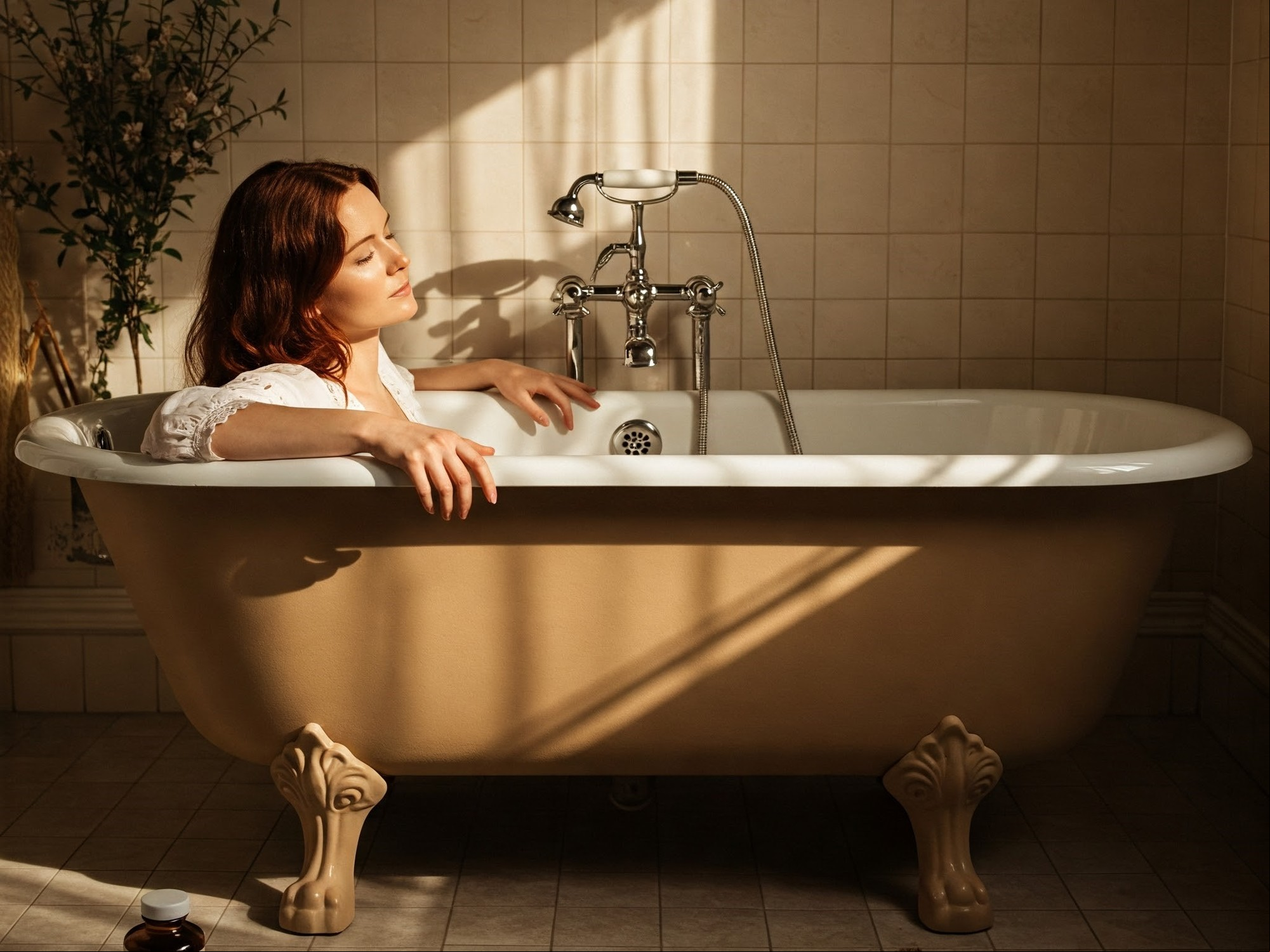 Baño con ruda y canela: beneficios. Imagen: Gemini