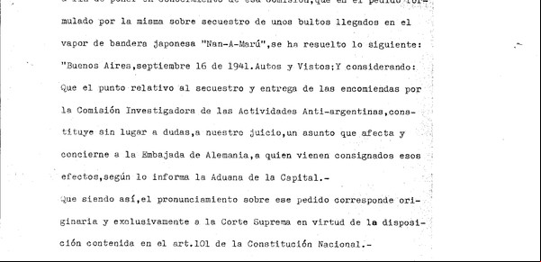 Un histórico fallo confirma que los documentos nazis descubiertos en la Corte estaban en un barco japonés