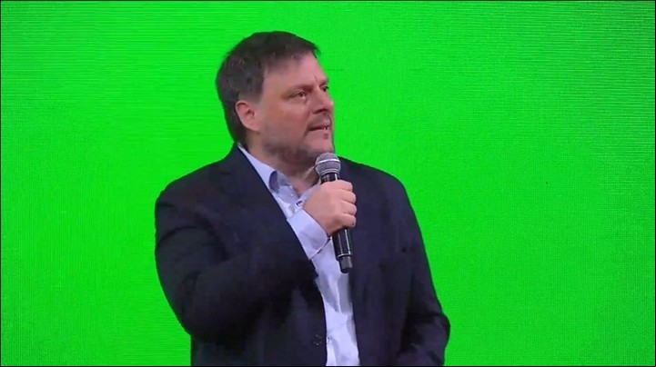 Cierre de campaña de Leandro Santoro en Facultad de Medicina