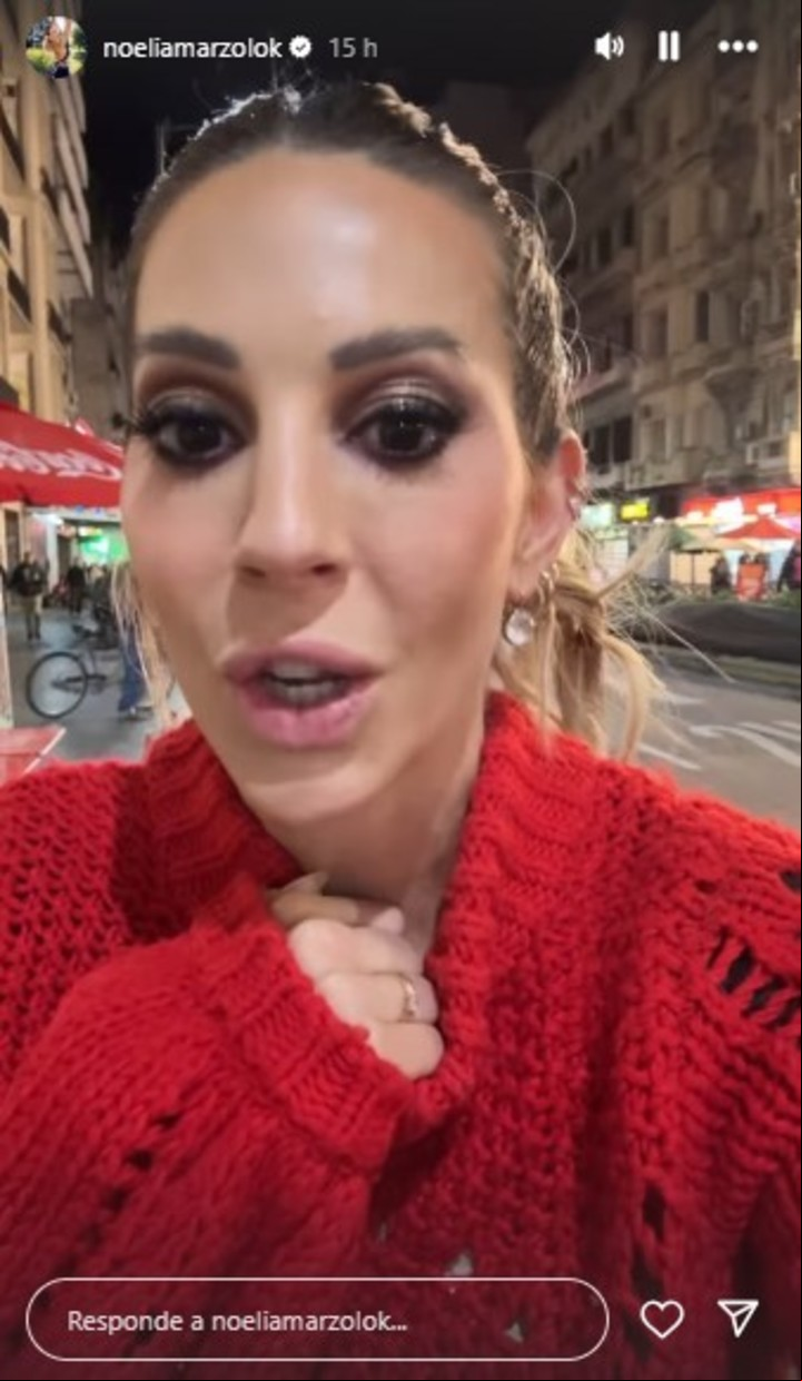 Noelia Marzol, indignada por el apagón. Fotos: Instagram.