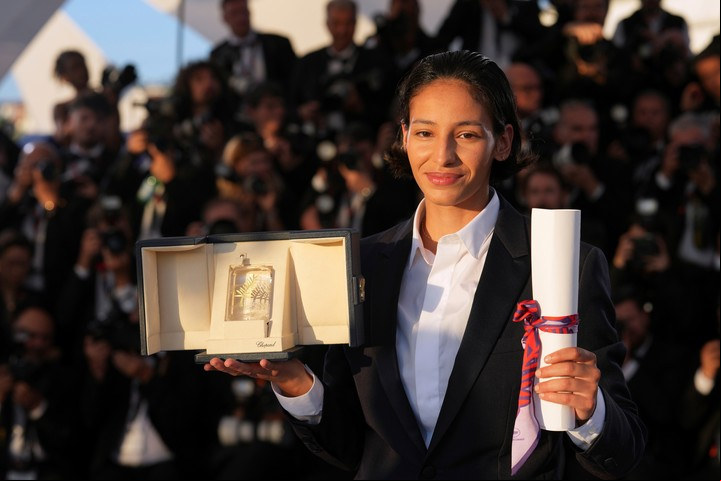 Nadia Melliti, primera actuación y mejor actriz protagónica en Cannes. Foto AP