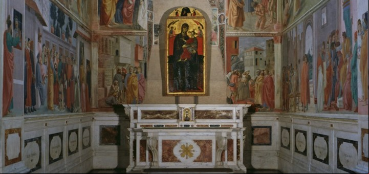 La Capilla Brancacci, situada en la Iglesia del Carmine en la ciudad italiana de Florencia (Firenze Gift).